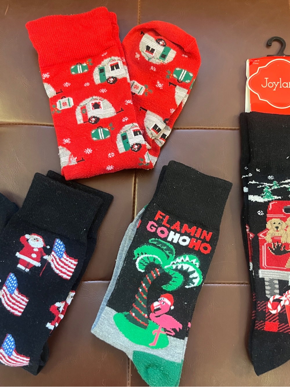 5 Pairs Mens Christmas Socks